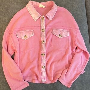 Dry Goods Pink Jean Jacket Classic Denim Style